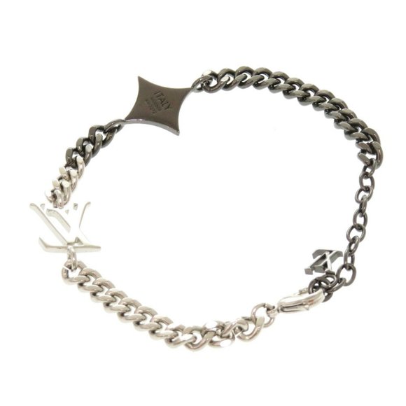 Louis Vuitton LV Instinct M00508 Silver Black Bracelet 0416 LOUIS VUITTON - Picture 3 of 4
